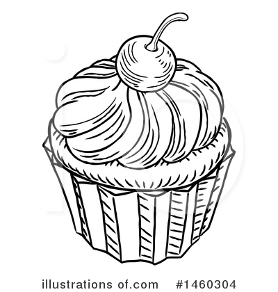 Royalty-Free (RF) Cupcake Clipart Illustration by AtStockIllustration - Stock Sample #1460304