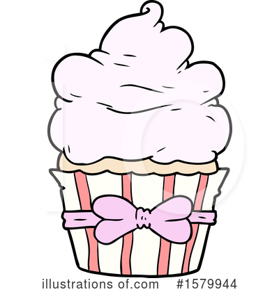 Royalty-Free (RF) Cupcake Clipart Illustration by lineartestpilot - Stock Sample #1579944