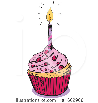 Royalty-Free (RF) Cupcake Clipart Illustration by patrimonio - Stock Sample #1662906