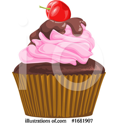 Royalty-Free (RF) Cupcake Clipart Illustration by Morphart Creations - Stock Sample #1681907