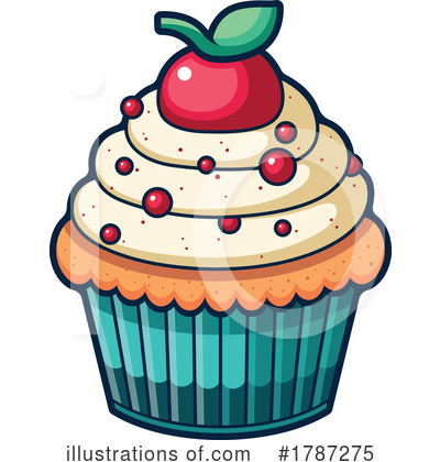 Royalty-Free (RF) Cupcake Clipart Illustration by beboy - Stock Sample #1787275