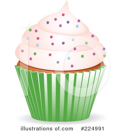 Royalty-Free (RF) Cupcake Clipart Illustration by elaineitalia - Stock Sample #224991
