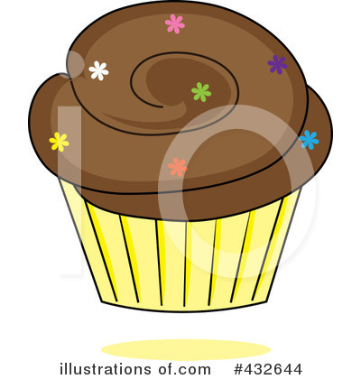Royalty-Free (RF) Cupcake Clipart Illustration by Pams Clipart - Stock Sample #432644