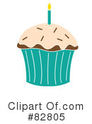 Cupcake Clipart #82805 by Pams Clipart
