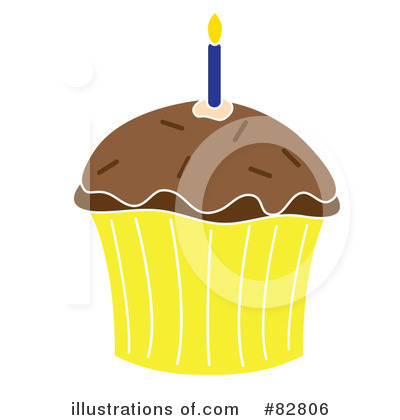 Royalty-Free (RF) Cupcake Clipart Illustration by Pams Clipart - Stock Sample #82806