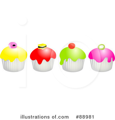 Royalty-Free (RF) Cupcake Clipart Illustration by Prawny - Stock Sample #88981