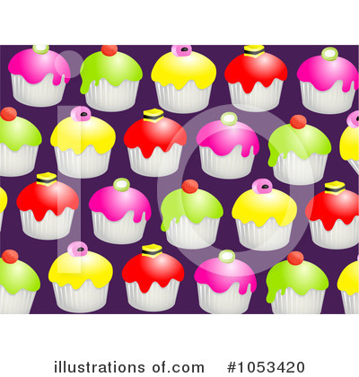 Royalty-Free (RF) Cupcakes Clipart Illustration by Prawny - Stock Sample #1053420