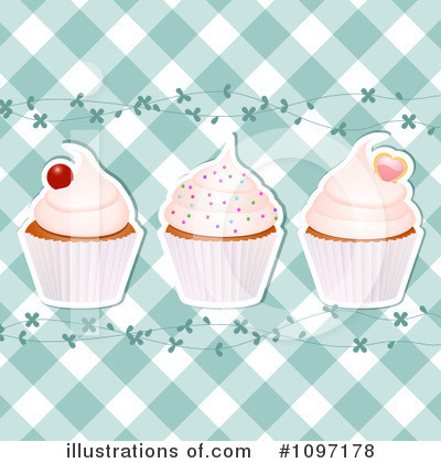 Royalty-Free (RF) Cupcakes Clipart Illustration by elaineitalia - Stock Sample #1097178