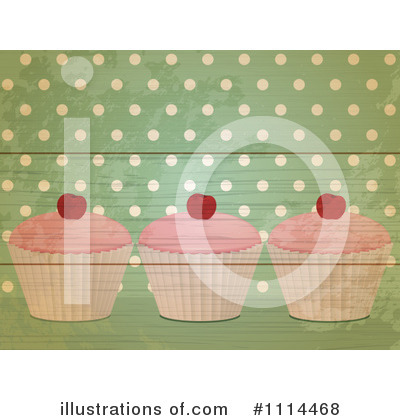 Royalty-Free (RF) Cupcakes Clipart Illustration by elaineitalia - Stock Sample #1114468