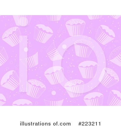 Royalty-Free (RF) Cupcakes Clipart Illustration by elaineitalia - Stock Sample #223211
