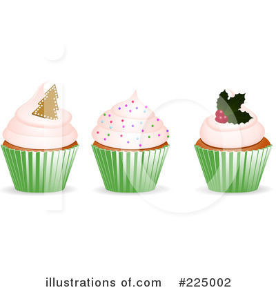 Royalty-Free (RF) Cupcakes Clipart Illustration by elaineitalia - Stock Sample #225002