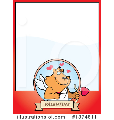 Royalty-Free (RF) Cupid Cat Clipart Illustration by Cory Thoman - Stock Sample #1374811