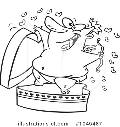 Royalty-Free (RF) Cupid Clipart Illustration by toonaday - Stock Sample #1045487