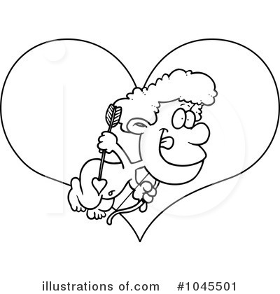 Royalty-Free (RF) Cupid Clipart Illustration by toonaday - Stock Sample #1045501