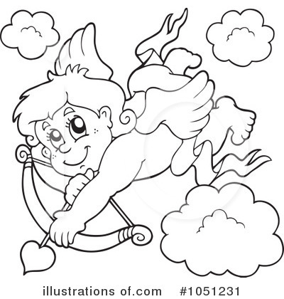 Royalty-Free (RF) Cupid Clipart Illustration by visekart - Stock Sample #1051231