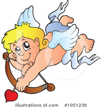 Royalty-Free (RF) Cupid Clipart Illustration by visekart - Stock Sample #1051236
