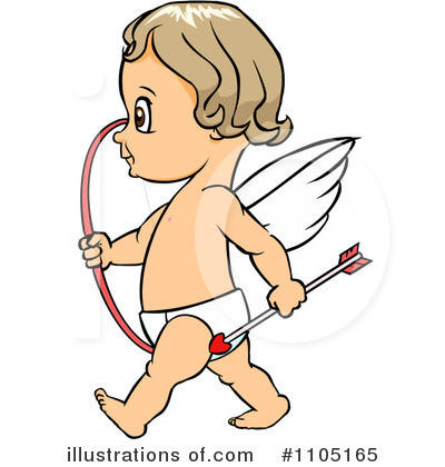 Royalty-Free (RF) Cupid Clipart Illustration by Cartoon Solutions - Stock Sample #1105165
