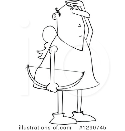 Royalty-Free (RF) Cupid Clipart Illustration by djart - Stock Sample #1290745