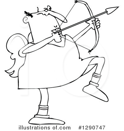 Royalty-Free (RF) Cupid Clipart Illustration by djart - Stock Sample #1290747