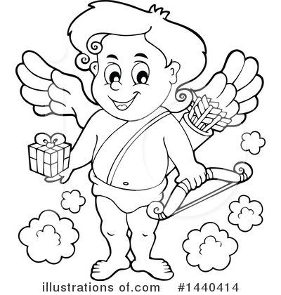 Royalty-Free (RF) Cupid Clipart Illustration by visekart - Stock Sample #1440414
