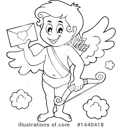 Royalty-Free (RF) Cupid Clipart Illustration by visekart - Stock Sample #1440418