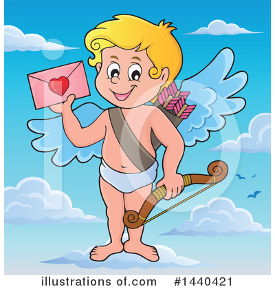 Royalty-Free (RF) Cupid Clipart Illustration by visekart - Stock Sample #1440421
