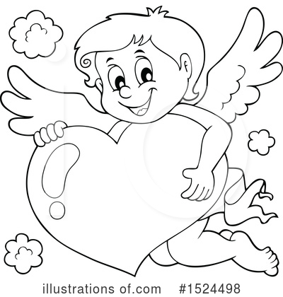 Royalty-Free (RF) Cupid Clipart Illustration by visekart - Stock Sample #1524498