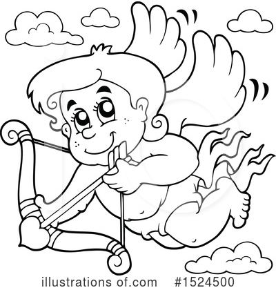 Royalty-Free (RF) Cupid Clipart Illustration by visekart - Stock Sample #1524500