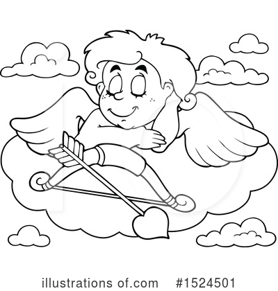 Royalty-Free (RF) Cupid Clipart Illustration by visekart - Stock Sample #1524501