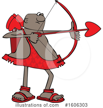 Royalty-Free (RF) Cupid Clipart Illustration by djart - Stock Sample #1606303