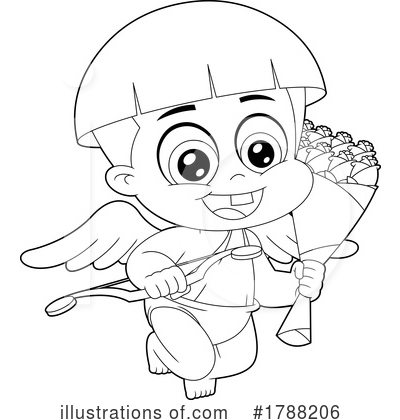 Royalty-Free (RF) Cupid Clipart Illustration by Hit Toon - Stock Sample #1788206