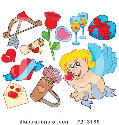 Royalty-Free (RF) Cupid Clipart Illustration by visekart - Stock Sample #213186