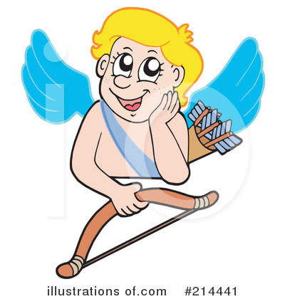 Royalty-Free (RF) Cupid Clipart Illustration by visekart - Stock Sample #214441