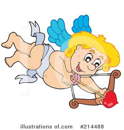 Royalty-Free (RF) Cupid Clipart Illustration by visekart - Stock Sample #214488