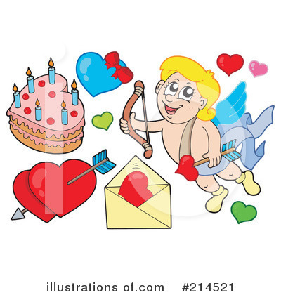 Royalty-Free (RF) Cupid Clipart Illustration by visekart - Stock Sample #214521