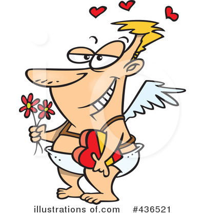 Royalty-Free (RF) Cupid Clipart Illustration by toonaday - Stock Sample #436521