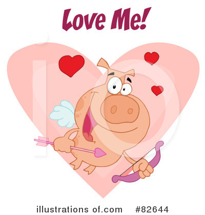 Royalty-Free (RF) Cupid Clipart Illustration by Hit Toon - Stock Sample #82644