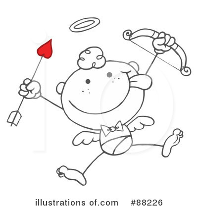 Royalty-Free (RF) Cupid Clipart Illustration by Hit Toon - Stock Sample #88226