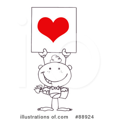Royalty-Free (RF) Cupid Clipart Illustration by Hit Toon - Stock Sample #88924