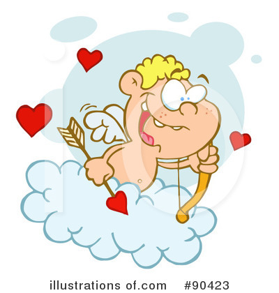 Royalty-Free (RF) Cupid Clipart Illustration by Hit Toon - Stock Sample #90423