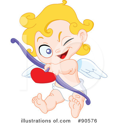 Royalty-Free (RF) Cupid Clipart Illustration by yayayoyo - Stock Sample #90576