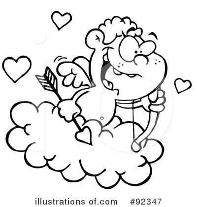 Royalty-Free (RF) Cupid Clipart Illustration by Hit Toon - Stock Sample #92347