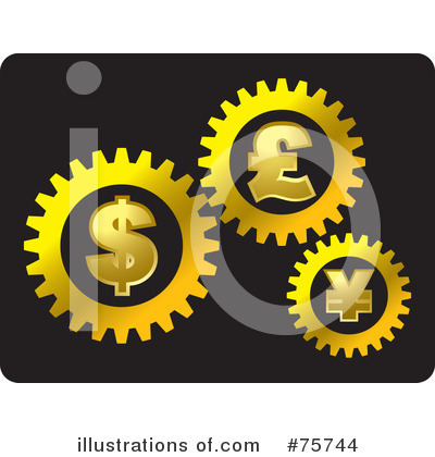 Royalty-Free (RF) Currency Clipart Illustration by Lal Perera - Stock Sample #75744