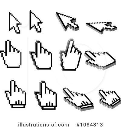 Royalty-Free (RF) Cursors Clipart Illustration by Vector Tradition SM - Stock Sample #1064813
