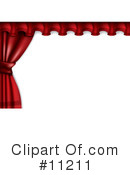 Curtain Clipart #11211 by Leo Blanchette
