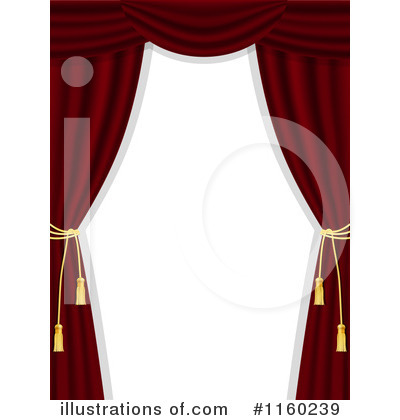 Royalty-Free (RF) Curtains Clipart Illustration by elaineitalia - Stock Sample #1160239