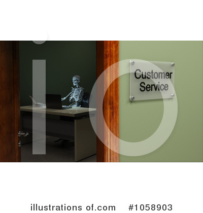Royalty-Free (RF) Customer Service Clipart Illustration by stockillustrations - Stock Sample #1058903