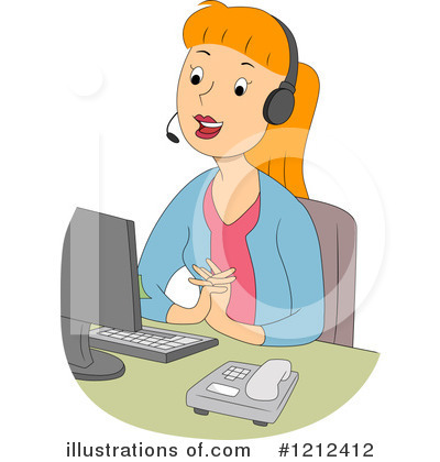 Royalty-Free (RF) Customer Service Clipart Illustration by BNP Design Studio - Stock Sample #1212412