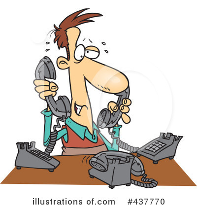 Royalty-Free (RF) Customer Service Clipart Illustration by toonaday - Stock Sample #437770