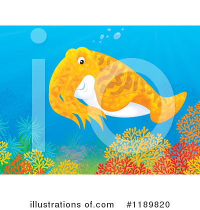 Royalty-Free (RF) Cuttlefish Clipart Illustration by Alex Bannykh - Stock Sample #1189820